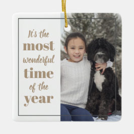 Ornamento De Cerâmica É a época mais maravilhosa do ano.