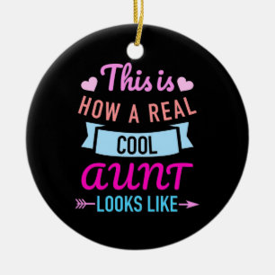 Ornamento De Cerâmica É Assim Que Uma Tia Legal É