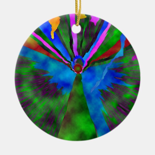 Ornamento De Cerâmica E behold o anjo do senhor… (Frente)