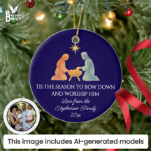 É ÉPOCA DE NATAL Moderno Família Foto Natal