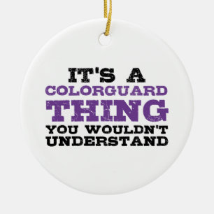 Ornamento De Cerâmica É uma coisa de Colorguard