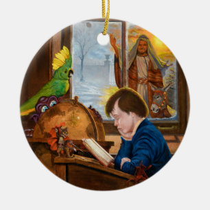 Ornamento De Cerâmica Ebeneezer novo