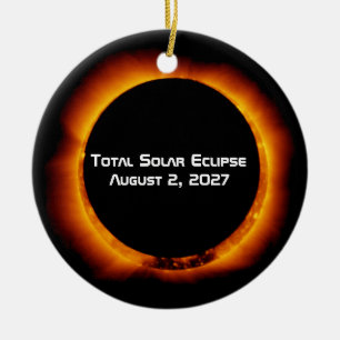 Ornamento De Cerâmica Eclipse Total do Século 2027