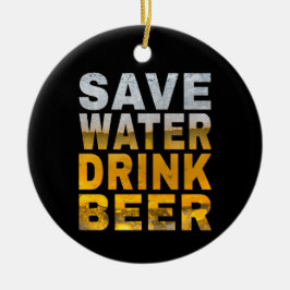 Ornamento De Cerâmica Economize Água Beba Cerveja Placa para Festa de So
