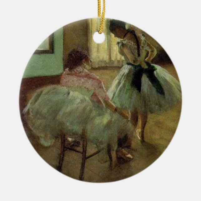 Ornamento De Cerâmica Edgar Degas (Frente)