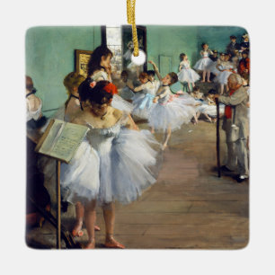 Ornamento De Cerâmica Edgar Degas - A Aula de Dança