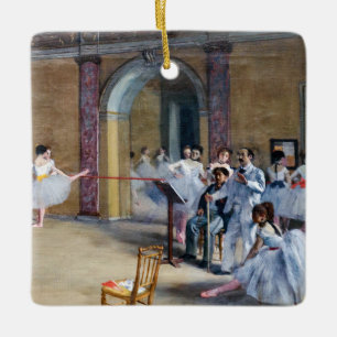 Ornamento De Cerâmica Edgar Degas - Foyer de Dança, Ópera rue Le Peletie