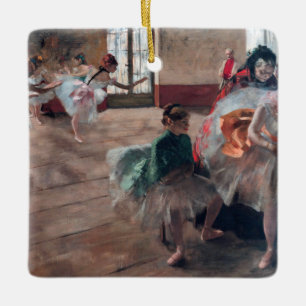 Ornamento De Cerâmica Edgar Degas - O Ensaio