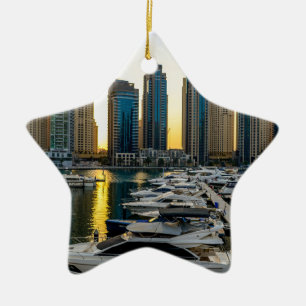 Ornamento De Cerâmica Edifícios do Dubai em Alta-Escala