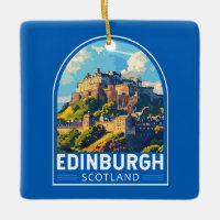 Edinburgh Scotland Viagem Art Vintage