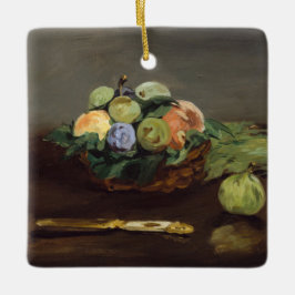 Ornamento De Cerâmica Edouard Manet - Cesto de Frutas