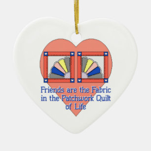 Ornamento De Cerâmica Edredão da amizade