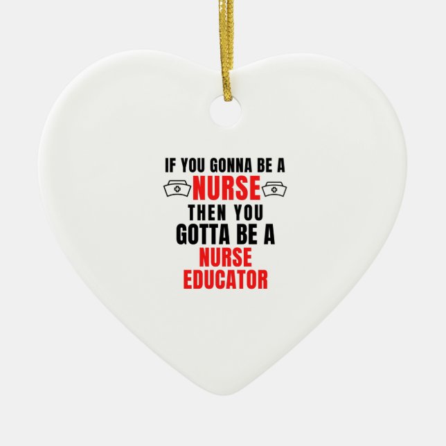 ORNAMENTO DE CERÂMICA EDUCADOR DE ENFERMEIROS (Frente)