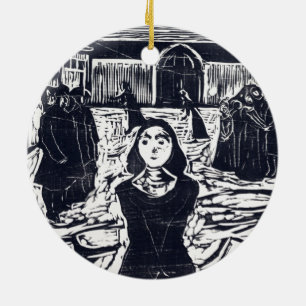 Ornamento De Cerâmica Edvard Munch os pretendentes a última hora