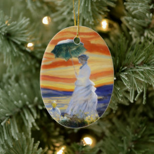 Ornamento De Cerâmica Edvard Munch Sra Monet e O Grito