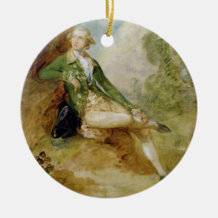 Ornamento De Cerâmica Edward Augustus, duque de Kent, c.1787 (óleo no