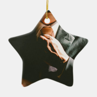 Ornamento De Cerâmica Efeito de sombra do laço do homem de negócios do