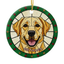 efeito de vitral personalizado NOME do cachorro Na