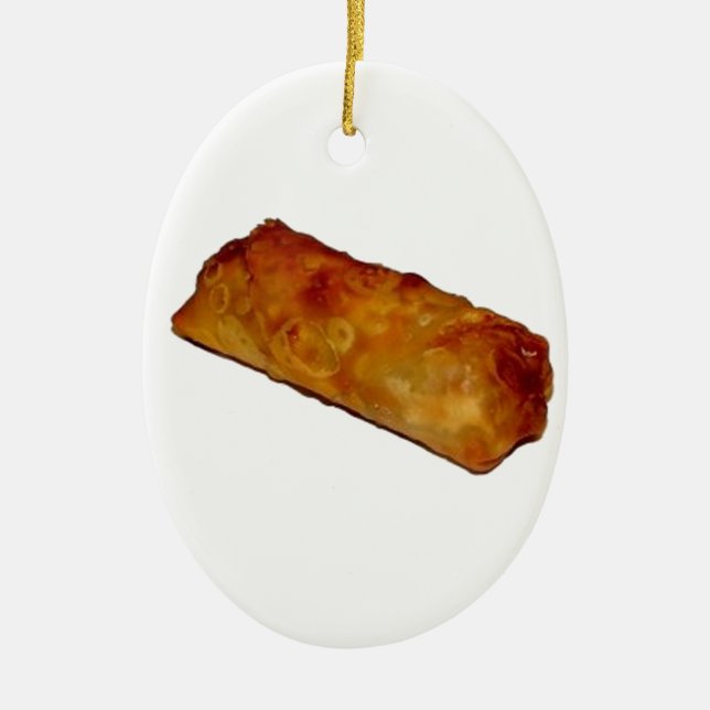 Ornamento De Cerâmica Eggroll (Frente)
