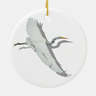 Ornamento De Cerâmica Egret Voador