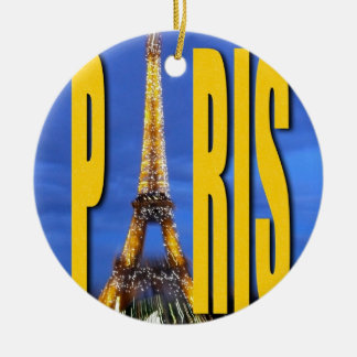 Ornamento De Cerâmica Eiffel Tower Paris França