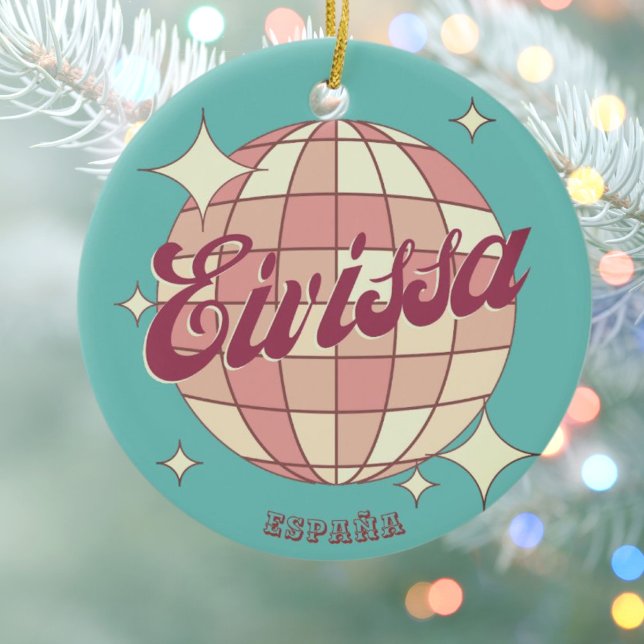 Ornamento De Cerâmica Eivissa Ibiza España viagem souvenir de férias (Criador carregado)