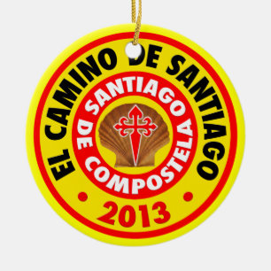 Ornamento De Cerâmica EL Camino De Santiago 2013