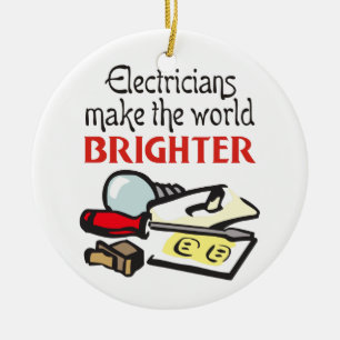 Ornamento De Cerâmica Electricians
