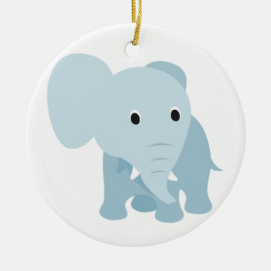 Ornamento De Cerâmica Elefante para Bebê