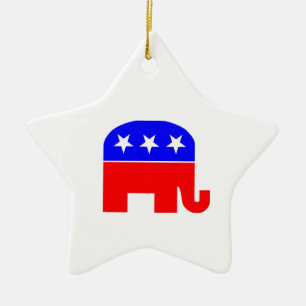 Ornamento De Cerâmica Elefante republicano
