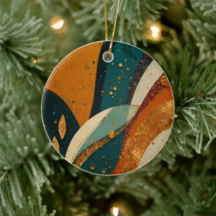Ornamento De Cerâmica Elegância das Festas de Kwanzaa