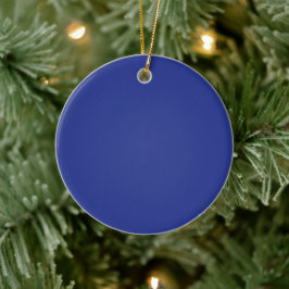 Ornamento De Cerâmica Elegância de Férias Azul Real