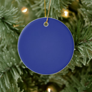 Ornamento De Cerâmica Elegância de Férias Azul Real