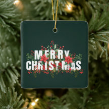 Elegante White Typografia Feliz Natal