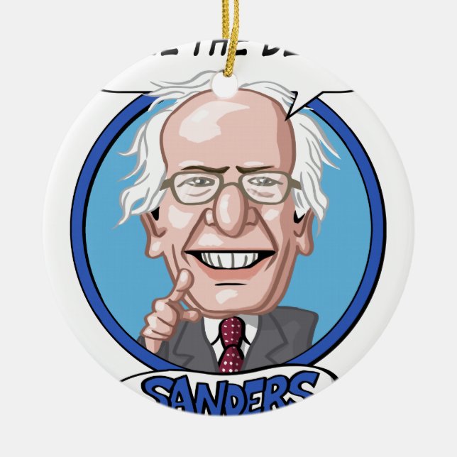 Ornamento De Cerâmica Eleição 2016 presidencial (Frente)