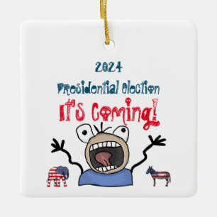 Ornamento De Cerâmica Eleição Presidencial 2024, Está Chegando!