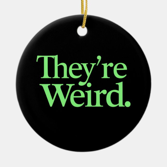 Ornamento De Cerâmica Eles são esquisitos 2024, presidente eleitoral Har (Frente)