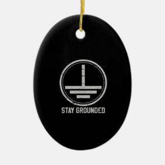 Ornamento De Cerâmica Elétrico de Mens - Continue Com Um Nerd Engraçado