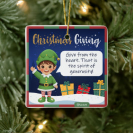 Ornamento De Cerâmica Elf Boy Christmas Ornament