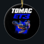 Ornamento De Cerâmica Eli Tomac 3 Tee<br><div class="desc">Eli Tomac 3 Tee Gift. Presente perfeito para seu pai,  mãe,  pai,  homens,  mulheres,  amigos e familiares no Dia de Ação de Graças,  Dia de Natal,  Dia de as mães,  Dia de os pais,  4 de julho de 1776 Dia Independente,  Dia dos Veteranos,  Dia do Halloween,  Dia do Patrick</div>