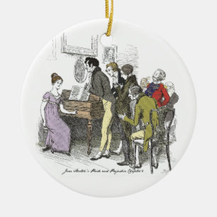 Ornamento De Cerâmica Elizabeth Executa - Jane Austen Orgulho e Preconce