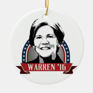 ORNAMENTO DE CERÂMICA ELIZABETH WARREN PARA FUNCIONAR EM 2016-2016 .PNG