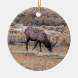 Ornamento De Cerâmica Elk Deer Ornament