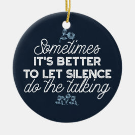 Ornamento De Cerâmica Eloquent Silence Cote Art para o Decor Sereno