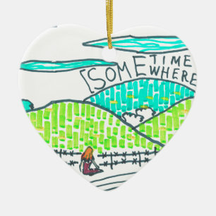 Ornamento De Cerâmica Em algum lugar / Algum tempo