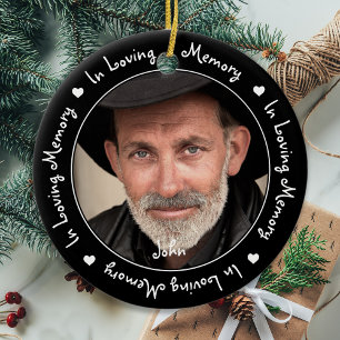 Ornamento De Cerâmica Em Memória Adormecida Foto De Guarda De Natal Pre