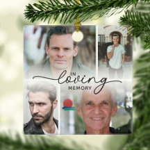 Em Memória Carinhosa 5 Foto Natal Personalizado