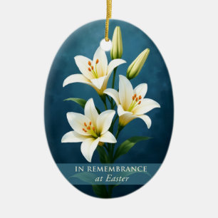 Ornamento De Cerâmica Em Memória da Páscoa Presente Cristão
