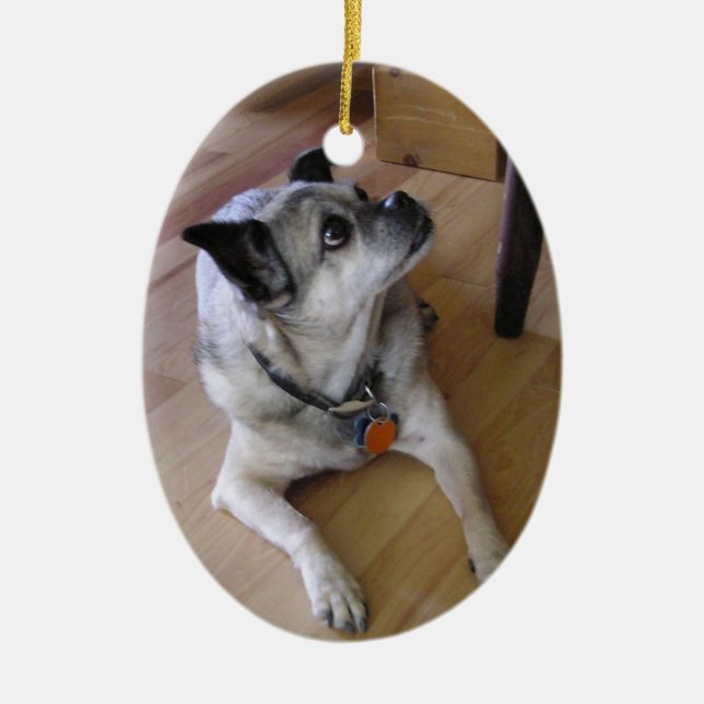 Ornamento De Cerâmica Em memória Loving (qui) (Frente)