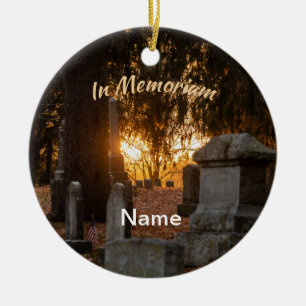 Ornamento De Cerâmica Em Memoriam Sunset